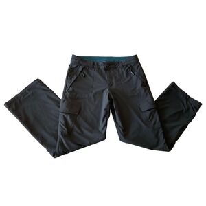 Eddie Bauer Women's 12 Fleece Lined Cargo Pants Dark Gray Outdoor Hiking